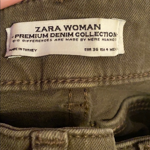Zara Khaki Skinny Jeans - Picture 3 of 3